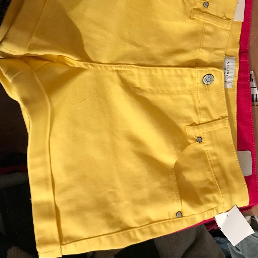 Macy’s shorts! Yellow new w/ tags! Pink worn once!